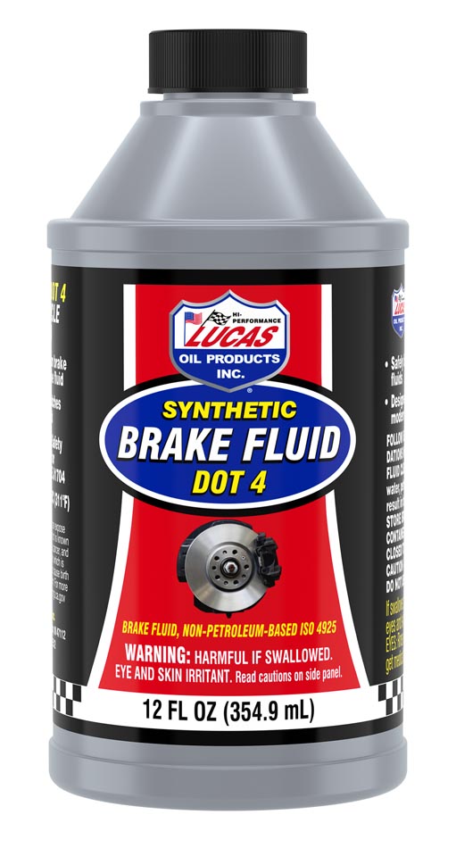 Líquido de frenos DOT 4 sintético de la marca Galaupa en botella de 12 oz, para mantenimiento de sistemas de frenos automotrices.