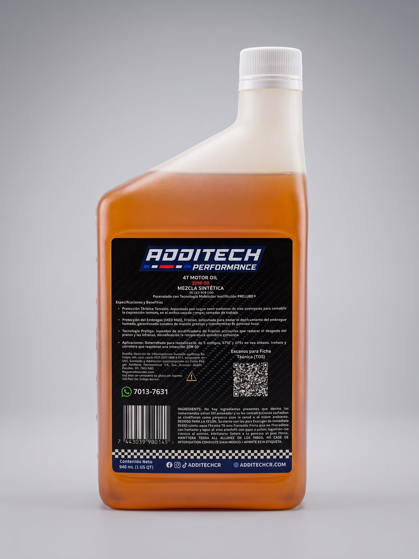 Aceite 4T 20W-50 Mezcla Sintética