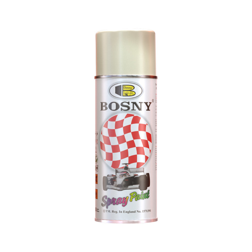 Lata de pintura en aerosol SB-47 Color Blanco Báltico de la marca Galaupa, muestra la boquilla y etiqueta en la lata.