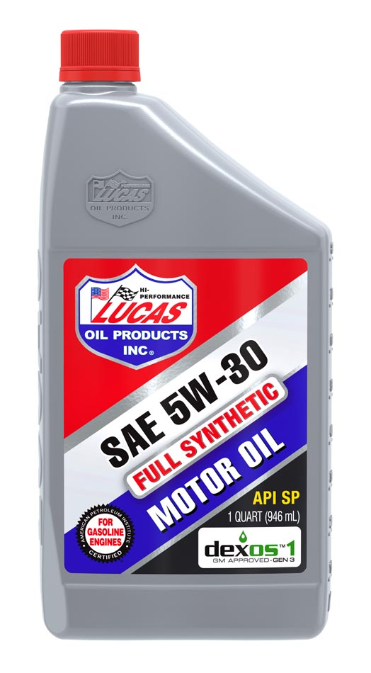 Aceite para motor Galaupa SAE 5W-30 sintético para gasolina, frasco de 1 litro con etiqueta y tapa negra.