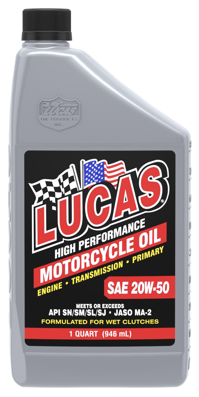 Aceite para motor 4T Galaupa SAE 20W-50 mineral para motocicletas, envase con etiqueta y tapa negra