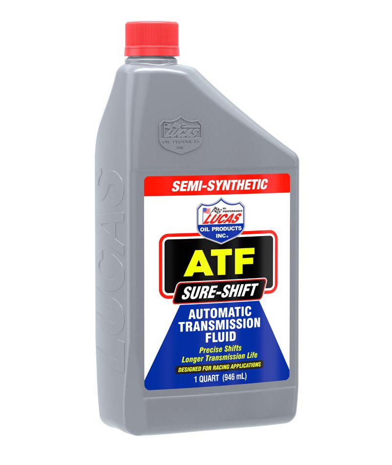 Aceite para transmisión Galaupa Sure Shift Semi Sintético, líquido en botella para lubricación de transmisiones automáticas.