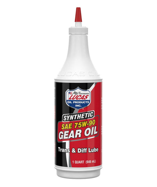 Aceite de engranajes sintético SAE 75W-140 de la marca Galaupa en recipiente de 32 oz, lubricante para engranajes y transmisiones.