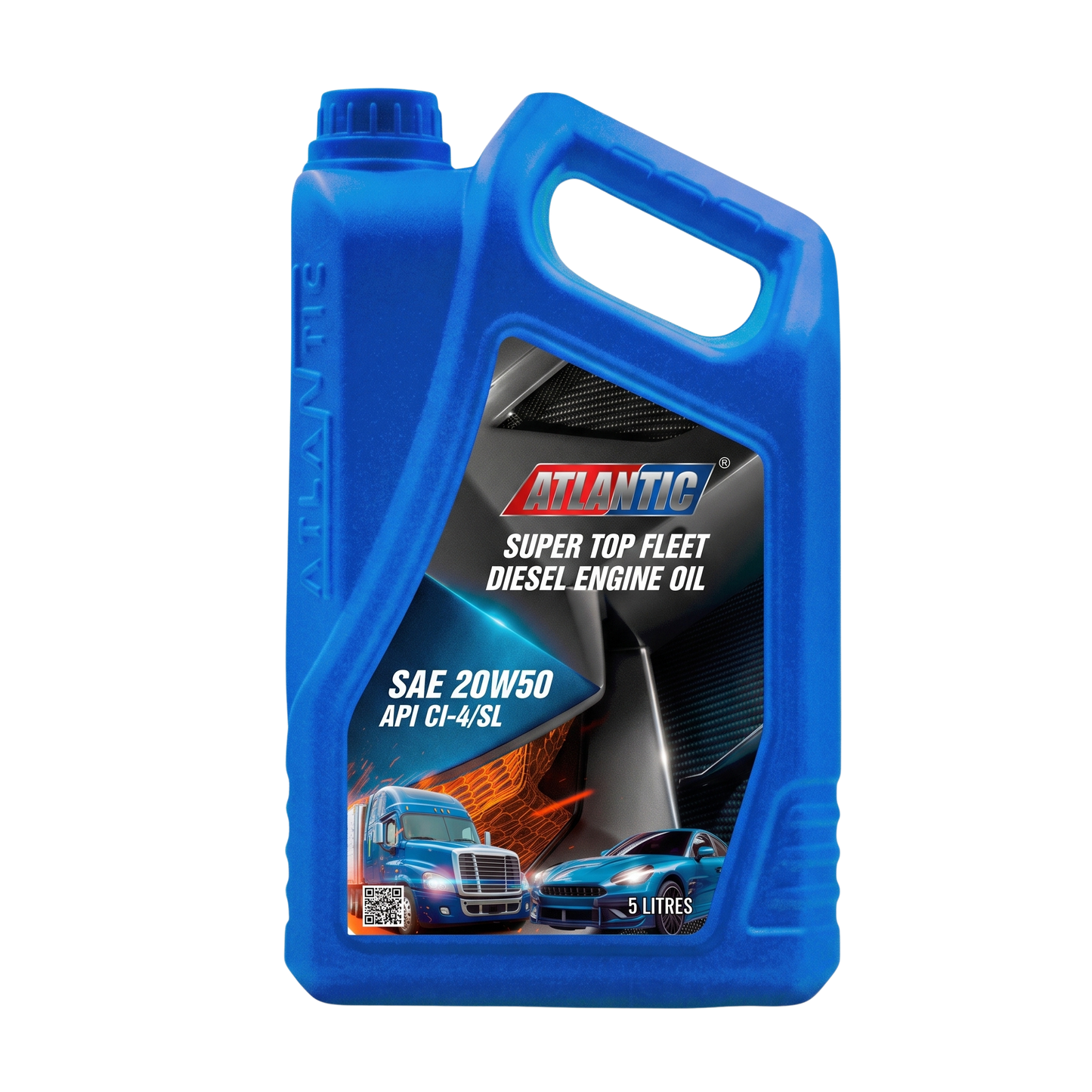 Aceite de Motor Diésel Atlantic Super Topfleet 20W-50 CI-4/SL