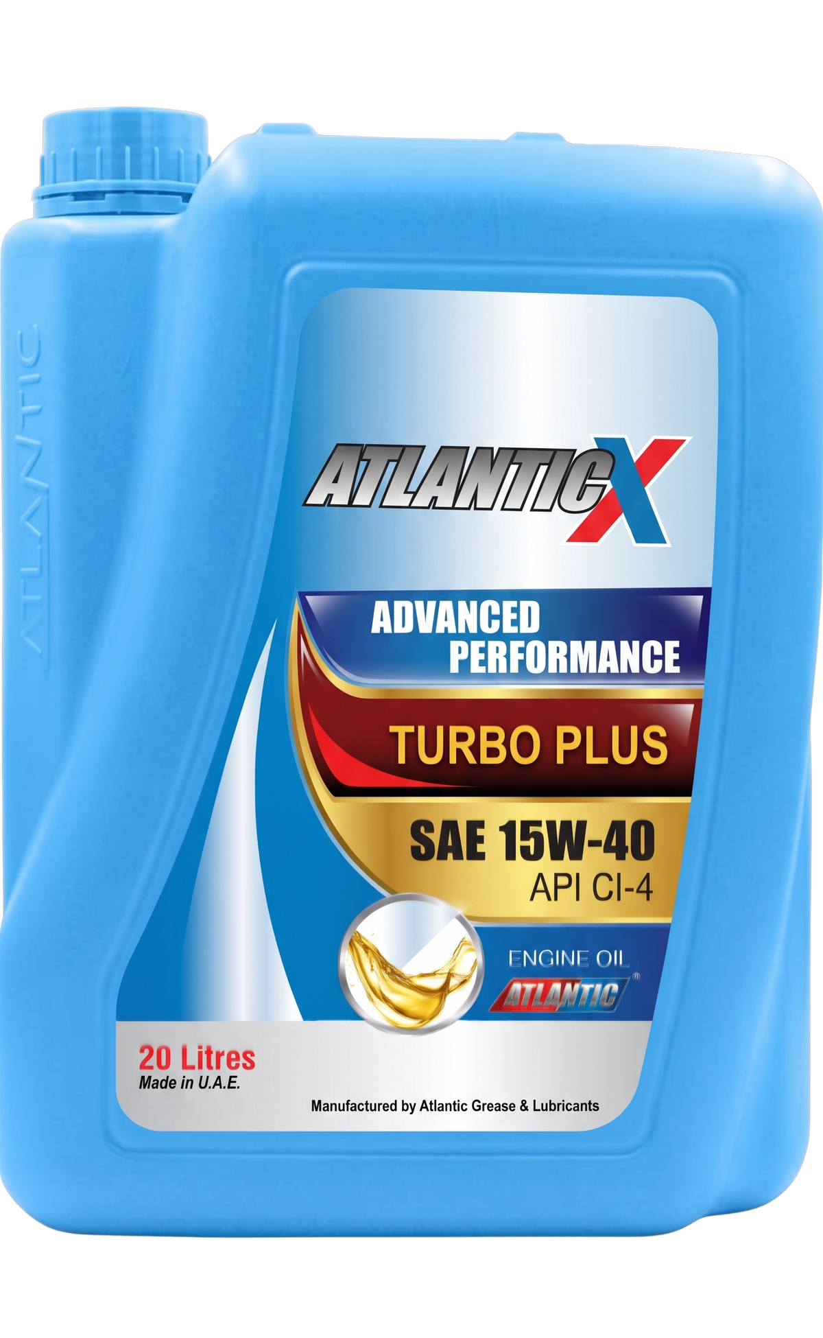 Aceite de Motor Semi Sintético Atlantic X Turbo Plus 15W-40 CI-4