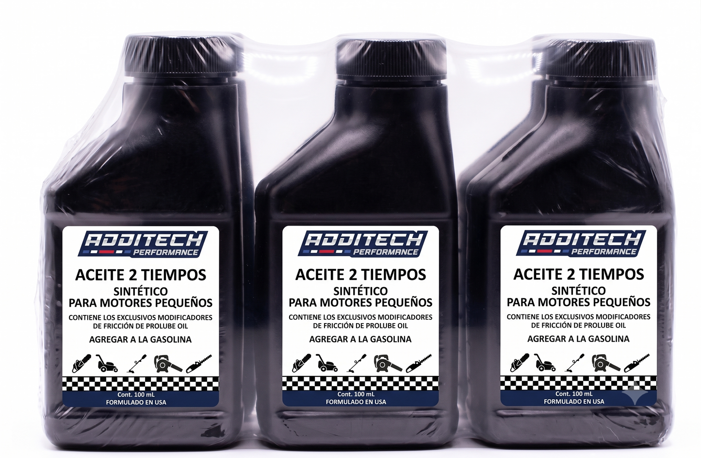 Aceite 2 Tiempos Mezcla Sintética Additech 100 mL