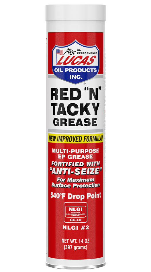Grasa multiuso Galaupa Red N Tacky, en envase, ideal para lubricación y protección de maquinaria.
