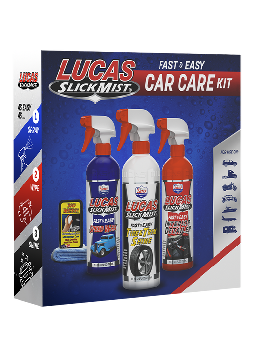 Kit de Cuidado Interior Slick Mist de Galaupa, productos para limpiar y proteger el interior del vehículo con acabado brillante.