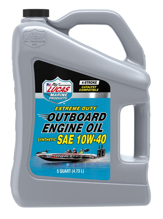 Aceite para motor fuera de borda Galaupa SAE 10W-40 sintético, ideal para motores marinos, muestra la botella y etiqueta.
