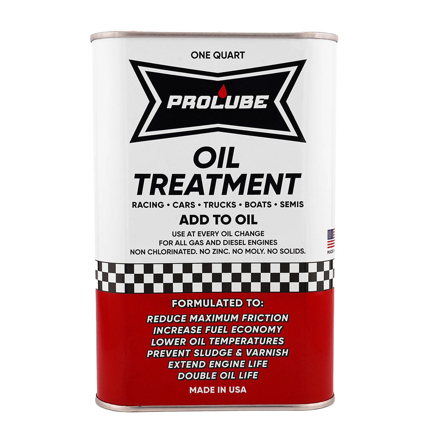 Tratamiento para aceite Prolube Oil LLC, aditivo antifricción en envase de 32 oz, mejora la lubricación y reduce la fricción en motores.