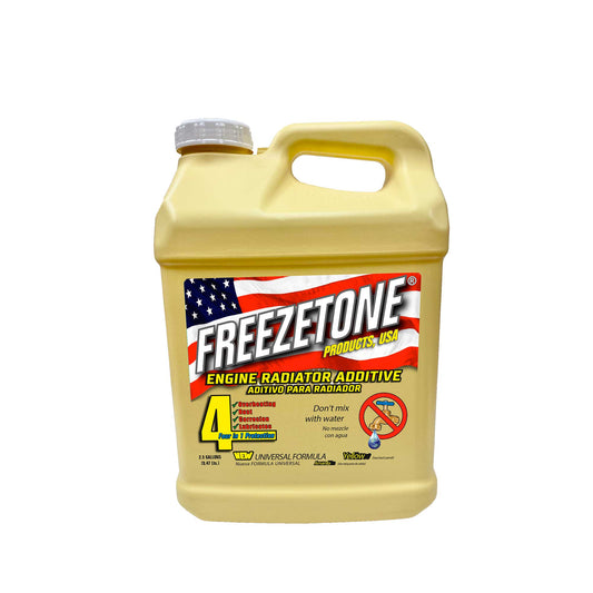 Líquido refrigerante amarillo de larga duración de la marca Quigo, con fórmula amarilla en envase transparente.